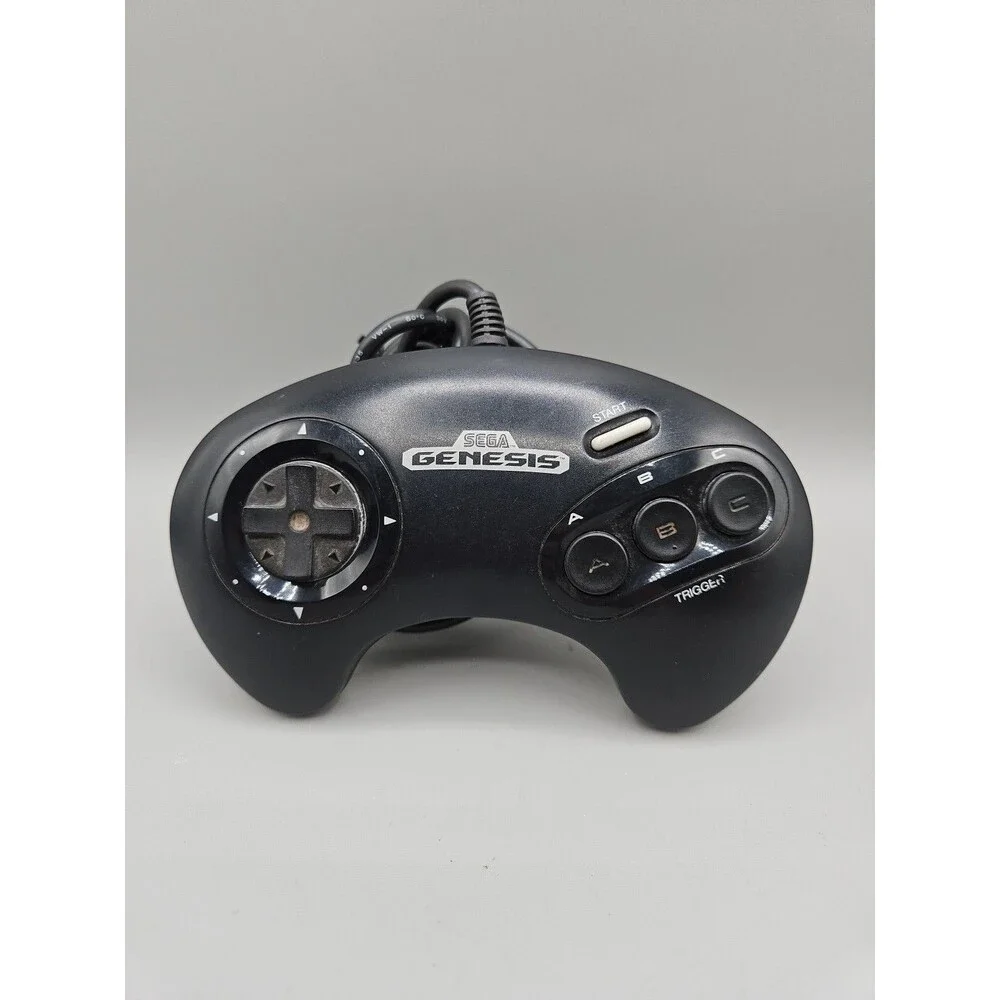 Sega Genesis OEM Video Game Controller Black 1650